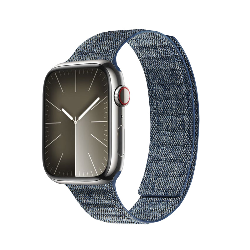 Crong Melange - Magnetische band voor Apple Watch 42/44/45/49 mm (blauw gemêleerd)