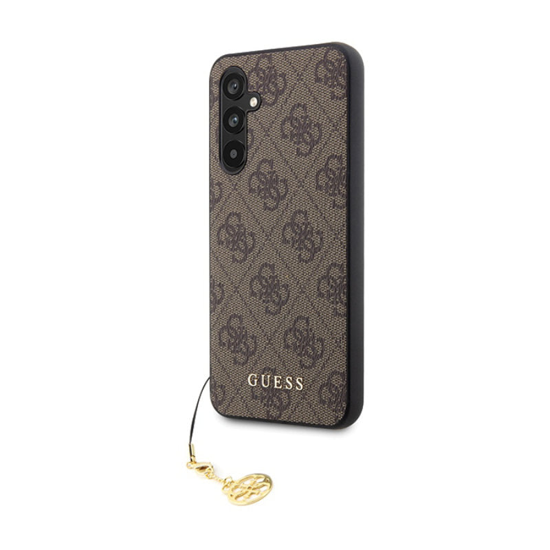 Guess 4G Charms Collection - Samsung Galaxy S23 FE hoesje (bruin)