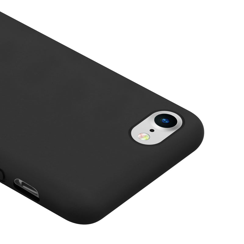 Crong Color Cover - Flexible Hülle für iPhone 8/7 (Schwarz)