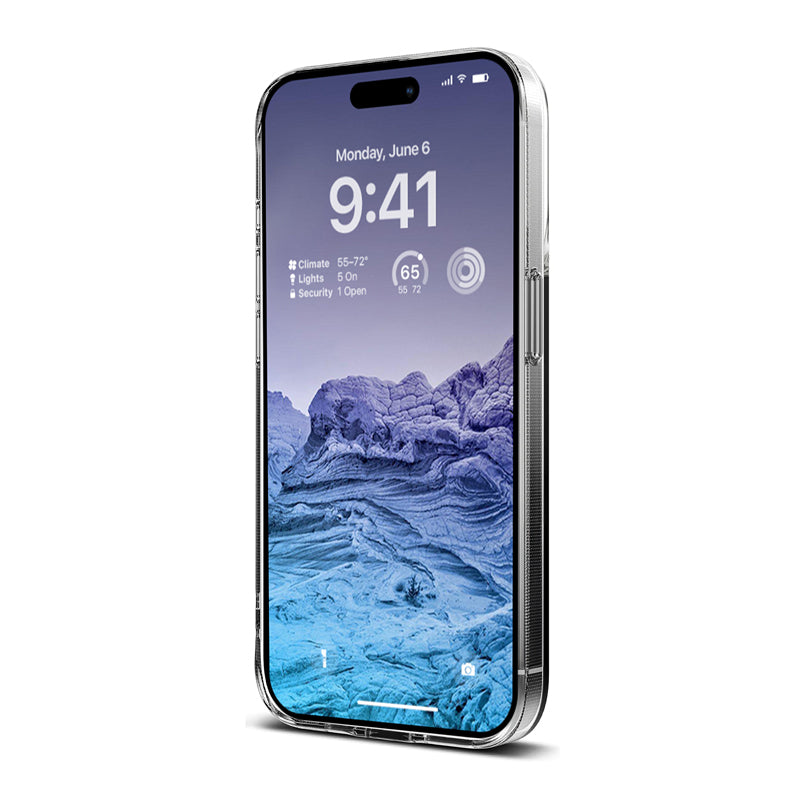 Crong Crystal Slim Cover - Hülle für iPhone 15 Pro (Transparent)