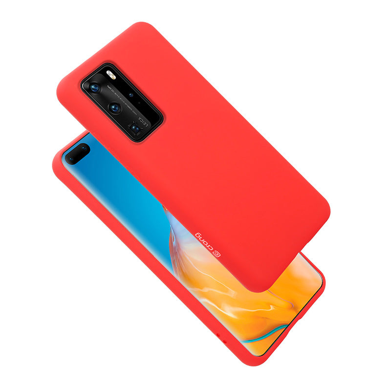 Crong Color Cover - Flexible Case for Huawei P40 Pro (Red)