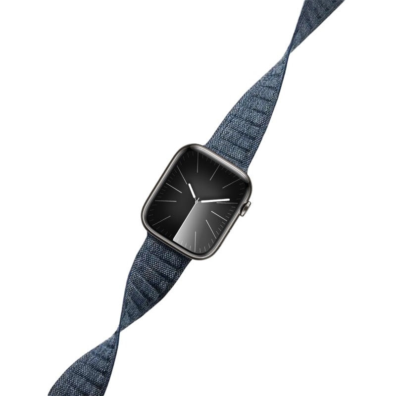 Crong Melange - Magnetische band voor Apple Watch 42/44/45/49 mm (blauw gemêleerd)