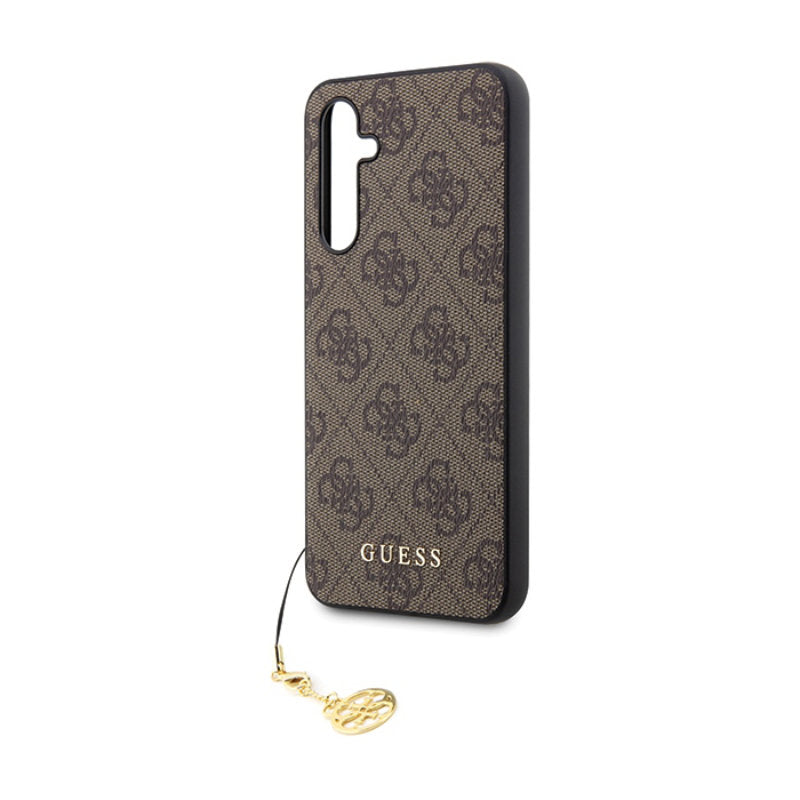 Guess 4G Charms Collection - Samsung Galaxy S23 FE hoesje (bruin)