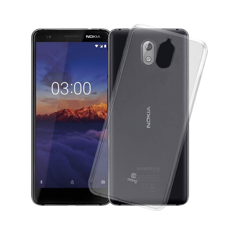 Crong Crystal Slim Cover - Protective Case for Nokia 3.1 (clear)