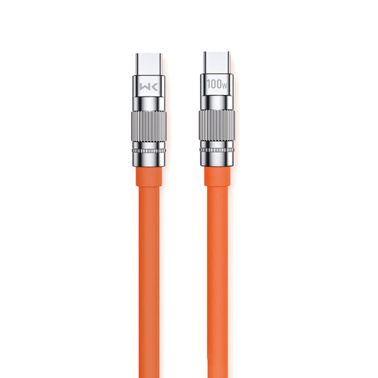 WEKOME WDC-188 Wingle Series - USB-C to USB-C connection cable 100W Fast Charging 1 m (Orange)