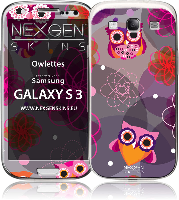 Nexgen-skins met 3D-effect voor Samsung Galaxy S3 (Owlettes 3D)