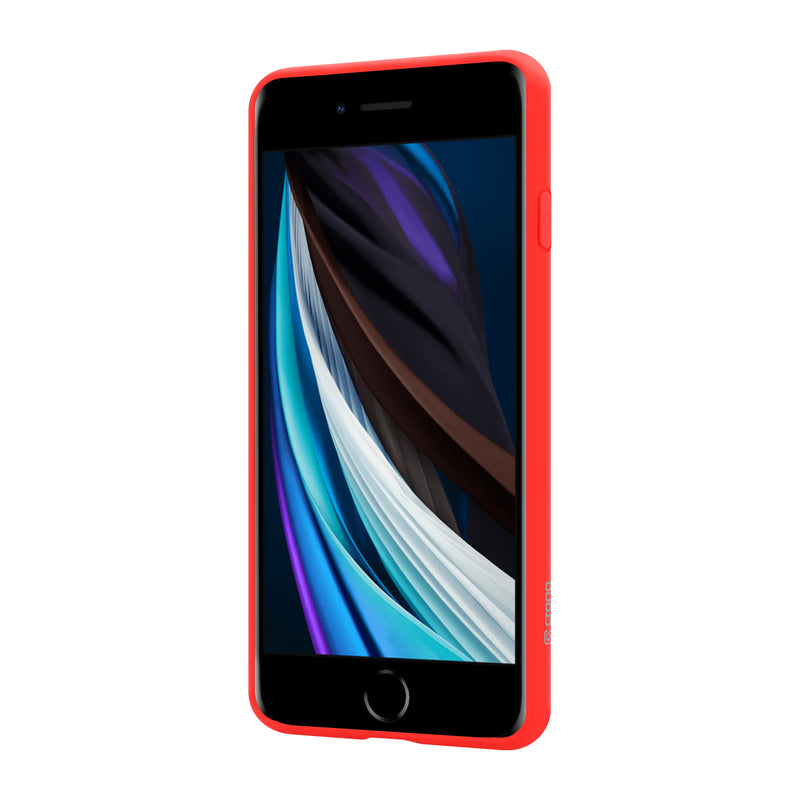 Crong Color Cover - Flexible Hülle für iPhone 8/7 (Rot)