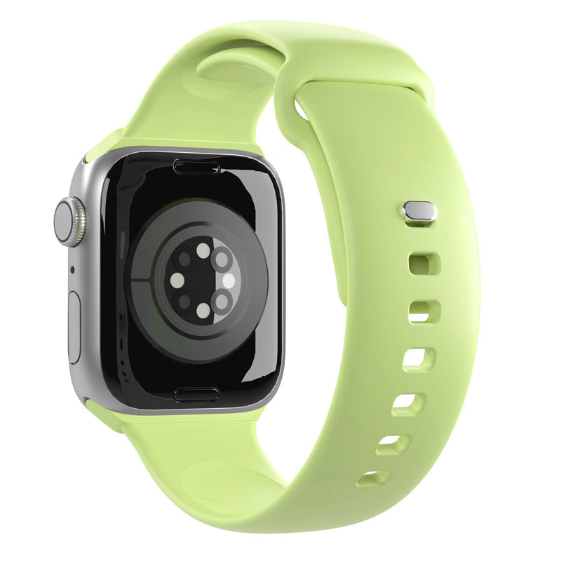 PURO ICON - elastische band voor Apple Watch 38/40/41 mm (S/M &amp; M/L) (Matcha groen)