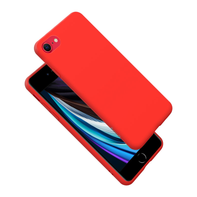 Crong Color Cover - Flexible Hülle für iPhone 8/7 (Rot)