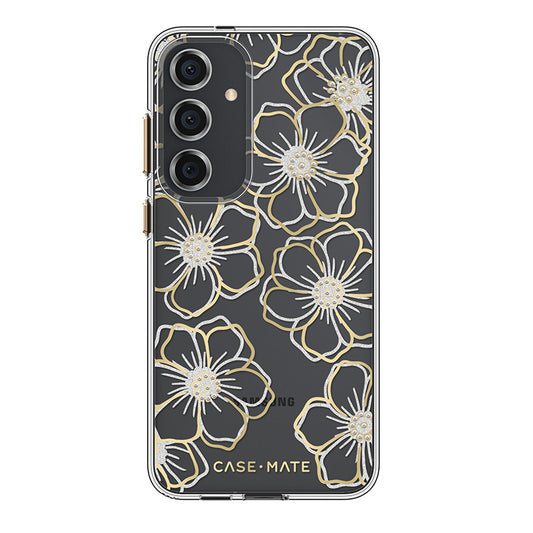 Case-Mate Floral Gems - Case for Samsung Galaxy S24+ (Gold)