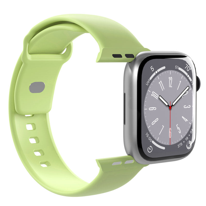 PURO ICON - elastische band voor Apple Watch 38/40/41 mm (S/M &amp; M/L) (Matcha groen)