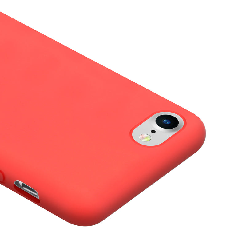 Crong Color Cover - Flexible Hülle für iPhone 8/7 (Rot)