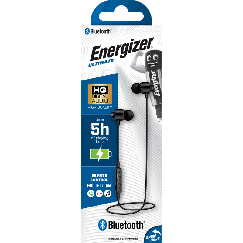 Energizer Ultimate CIBT20 – Kabellose Bluetooth-In-Ear-Kopfhörer V5.0 (Schwarz)