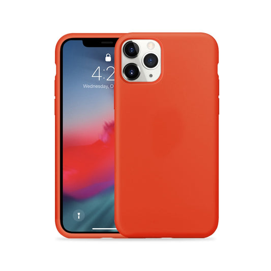 Crong Color Cover - Flexible Hülle für iPhone 11 Pro (Rot)