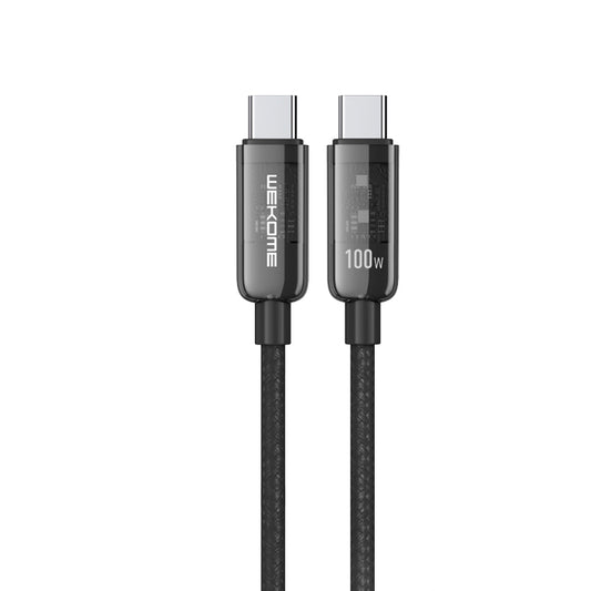 WEKOME WDC-193 Vanguard Series - USB-C naar USB-C Super Fast Charging aansluitkabel 100W 1 m (zwart)