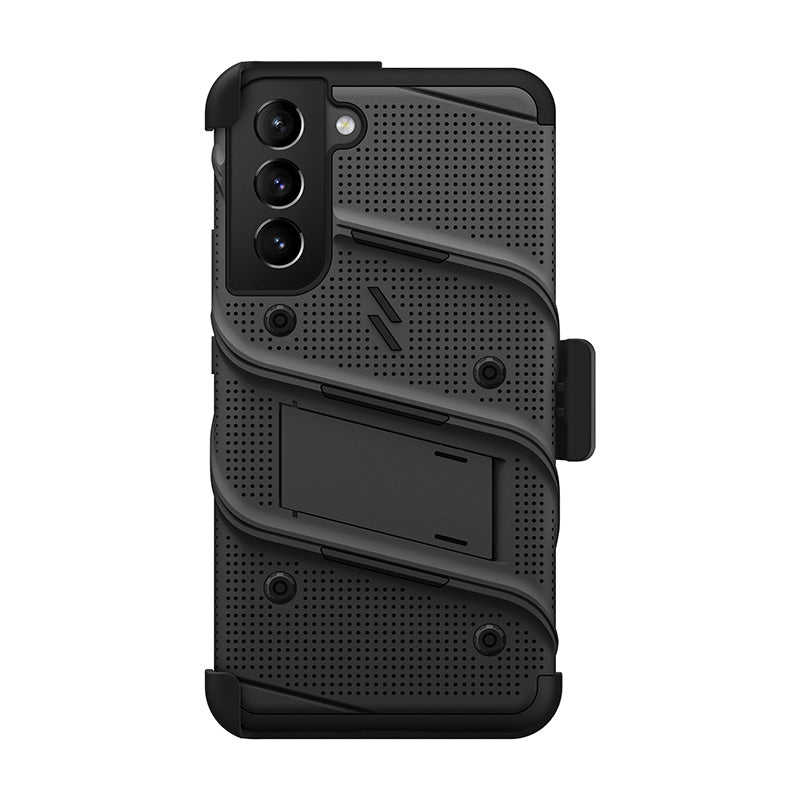 ZIZO BOLT Bundel Samsung Galaxy S22+ Hoesje - Zwart &amp; Zwart