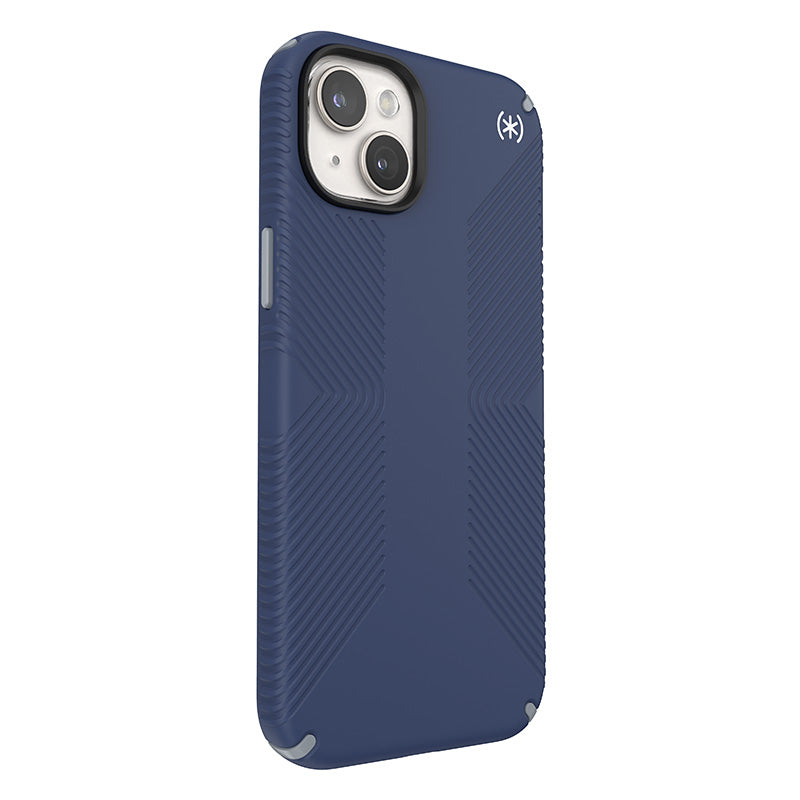 Speck Presidio2 Grip Magsafe - Case for iPhone 15 Plus / iPhone 14 Plus (Coastal Blue / Dustgrey / White)