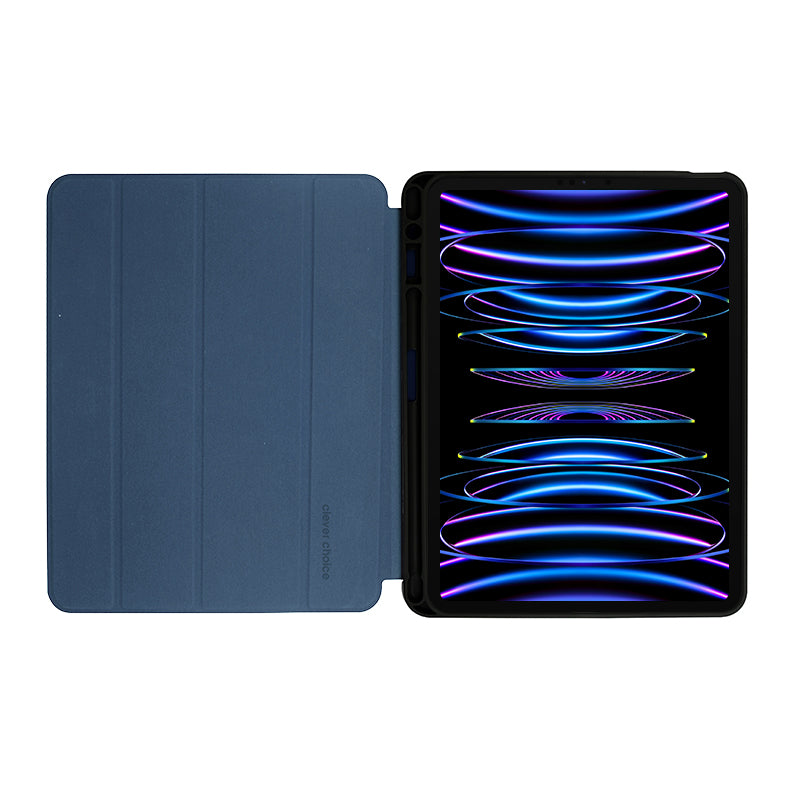 Crong FlexFolio - Case for iPad Pro 11" (2022-2021) / iPad Air 10.9" (5-4 gen.) with Apple Pencil holder (Blue)