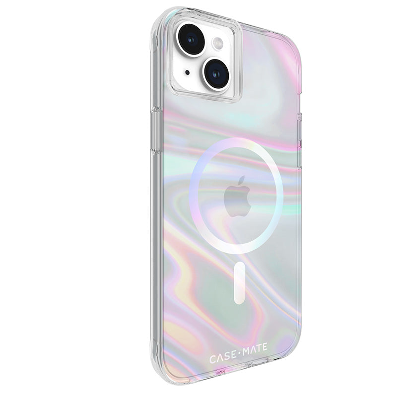 Case-Mate Soap Bubble MagSafe – iPhone 15 Plus Hülle (irisierend)