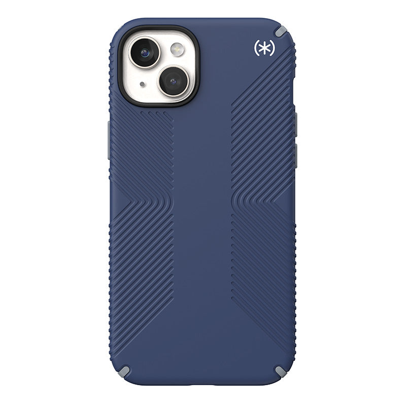 Speck Presidio2 Grip Magsafe - Case for iPhone 15 Plus / iPhone 14 Plus (Coastal Blue / Dustgrey / White)