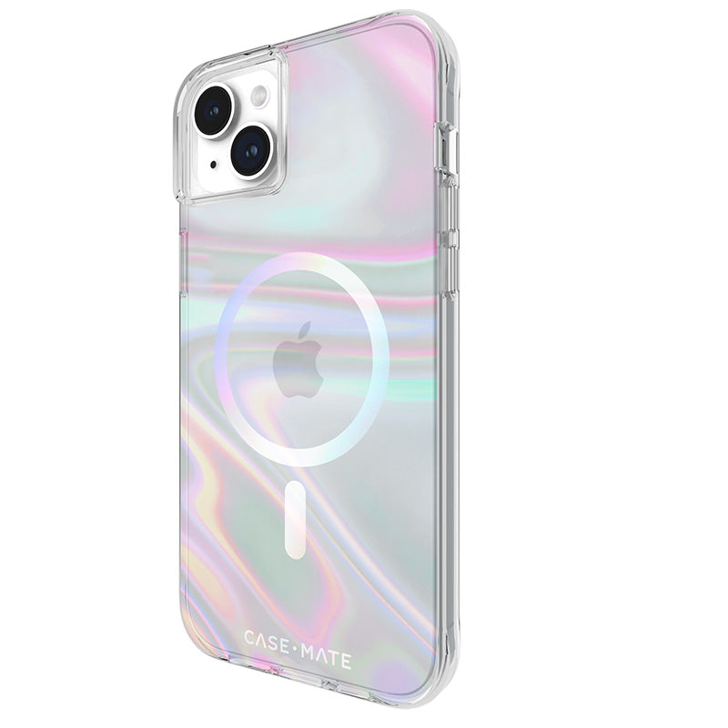 Case-Mate Soap Bubble MagSafe – iPhone 15 Plus Hülle (irisierend)