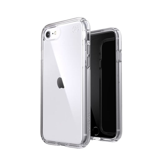 Speck Presidio Perfect Clear - Case iPhone SE (2022 / 2020 / 8 / 7 with MICROBAN (Clear/Clear)