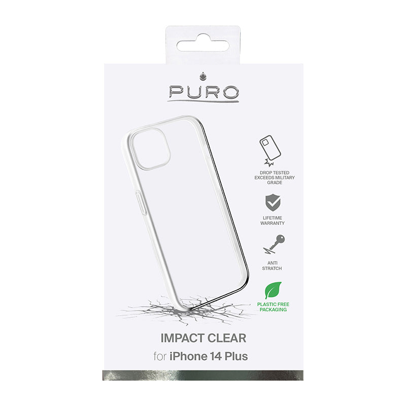 PURO Impact Clear - Hoesje voor iPhone 14 Max (Transparant)