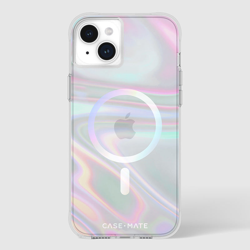 Case-Mate Soap Bubble MagSafe – iPhone 15 Plus Hülle (irisierend)