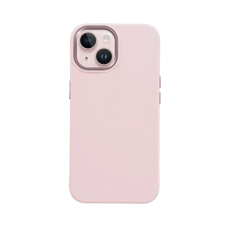 Crong Color Cover LUX Magnetisch - Hoesje voor iPhone 15 MagSafe (roze)