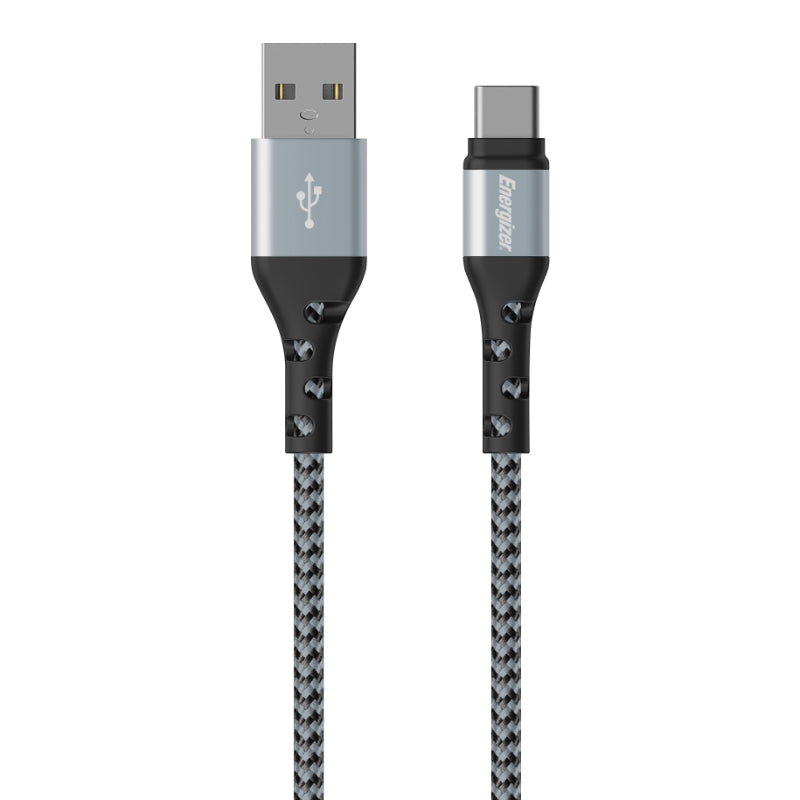 Energizer Ultimate - USB-A naar USB-C verbindingskabel 2m (Zilver)