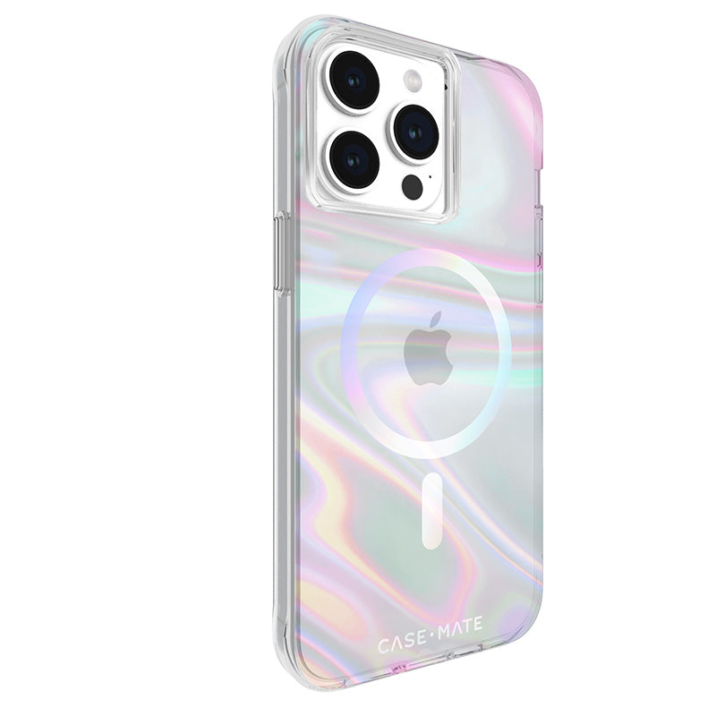 Case-Mate Soap Bubble MagSafe - iPhone 15 Pro Max hoesje (Iriserend)