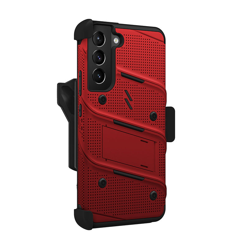 ZIZO BOLT Bundel Samsung Galaxy S22+ Hoesje - Rood &amp; Zwart