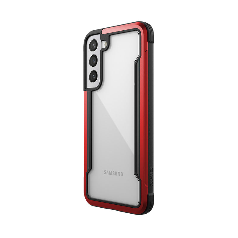 X-Doria Raptic Shield Pro - hoesje voor Samsung Galaxy S22+ 5G (antimicrobiële bescherming) (rood)