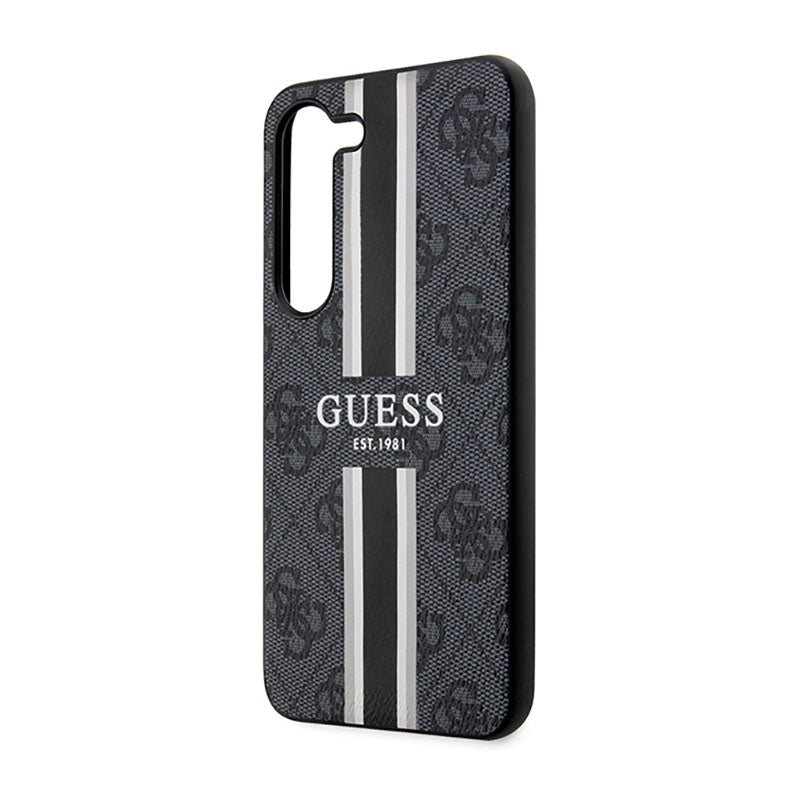 Guess 4G bedrukte streep - hoesje voor Samsung Galaxy S23 (zwart)