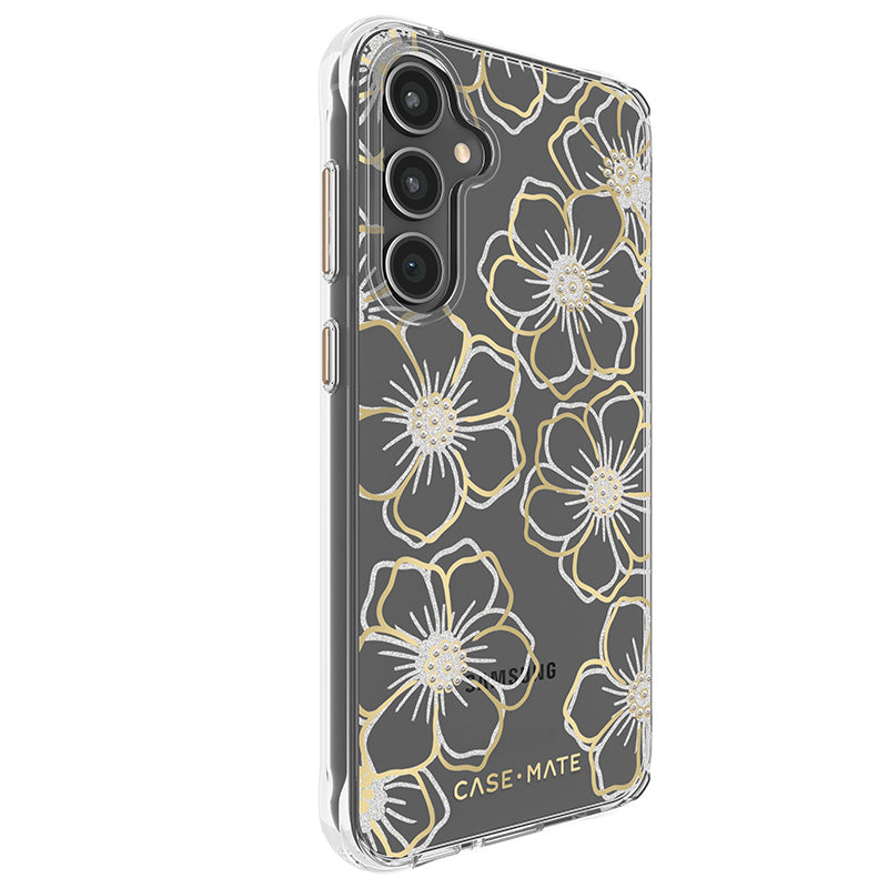 Case-Mate Floral Gems - hoesje voor Samsung Galaxy S23 FE 5G (goud)