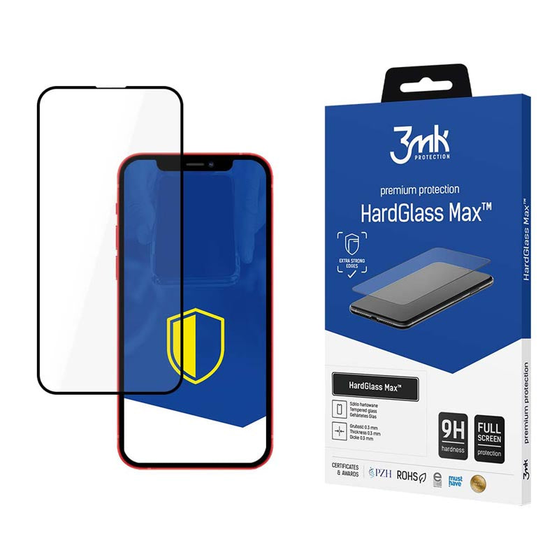 3mk HardGlass Max - gehard glas voor iPhone 13 / iPhone 13 Pro (zwart)