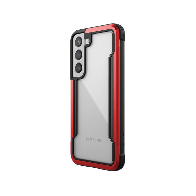 X-Doria Raptic Shield Pro - hoesje voor Samsung Galaxy S22 5G (antimicrobiële bescherming) (rood)