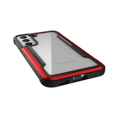 X-Doria Raptic Shield Pro - hoesje voor Samsung Galaxy S22 5G (antimicrobiële bescherming) (rood)