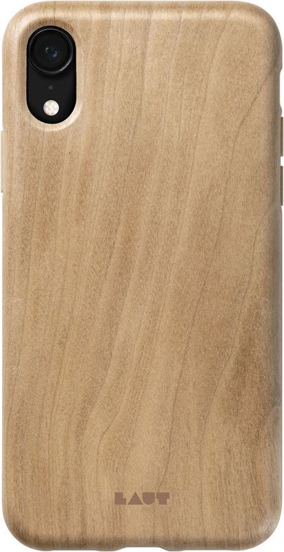 Laut PINNACLE - Case for iPhone XR with natural wood (Cherry Wood)