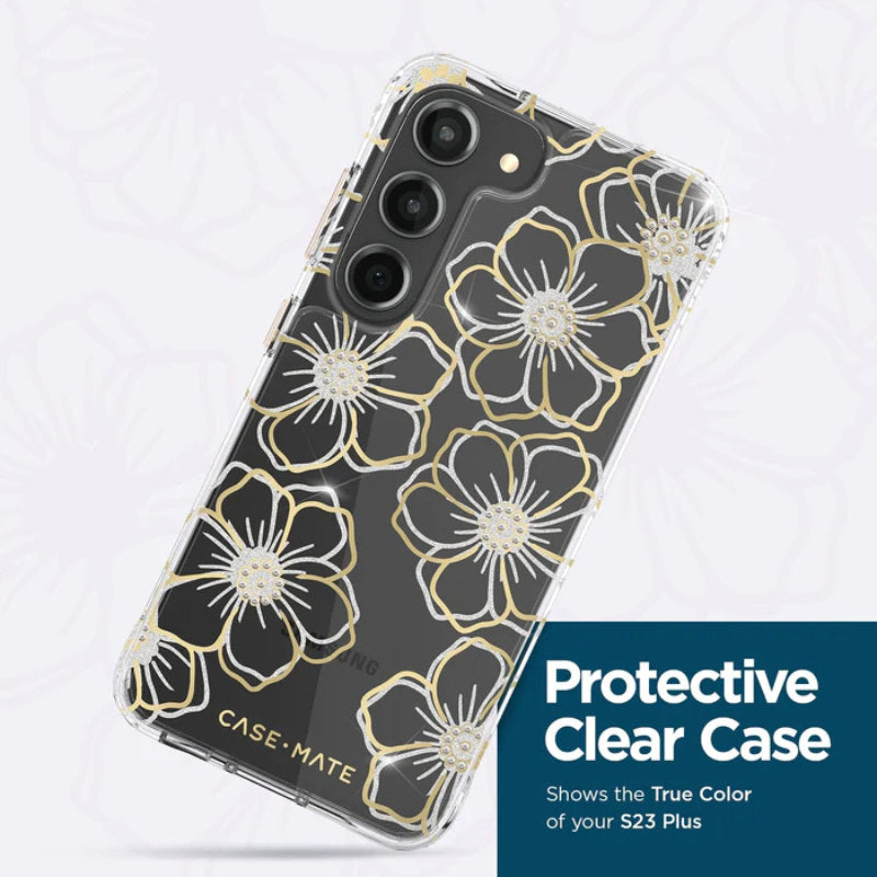 Case-Mate Floral Gems - Case for Samsung Galaxy S23+ (Transparent)