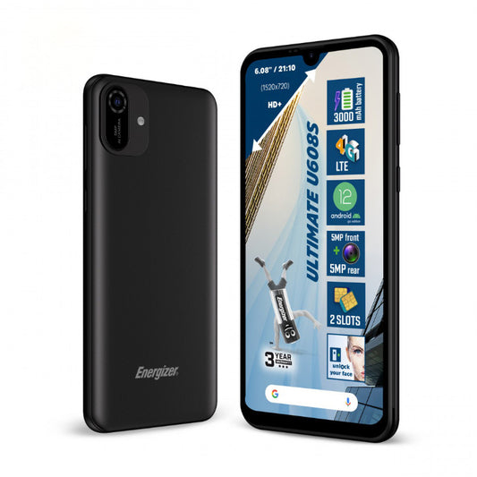 Energizer Ultimate U608S – Smartphone 2 GB RAM 32 GB 6,08 Zoll 4G Dual Sim EU (Schwarz)