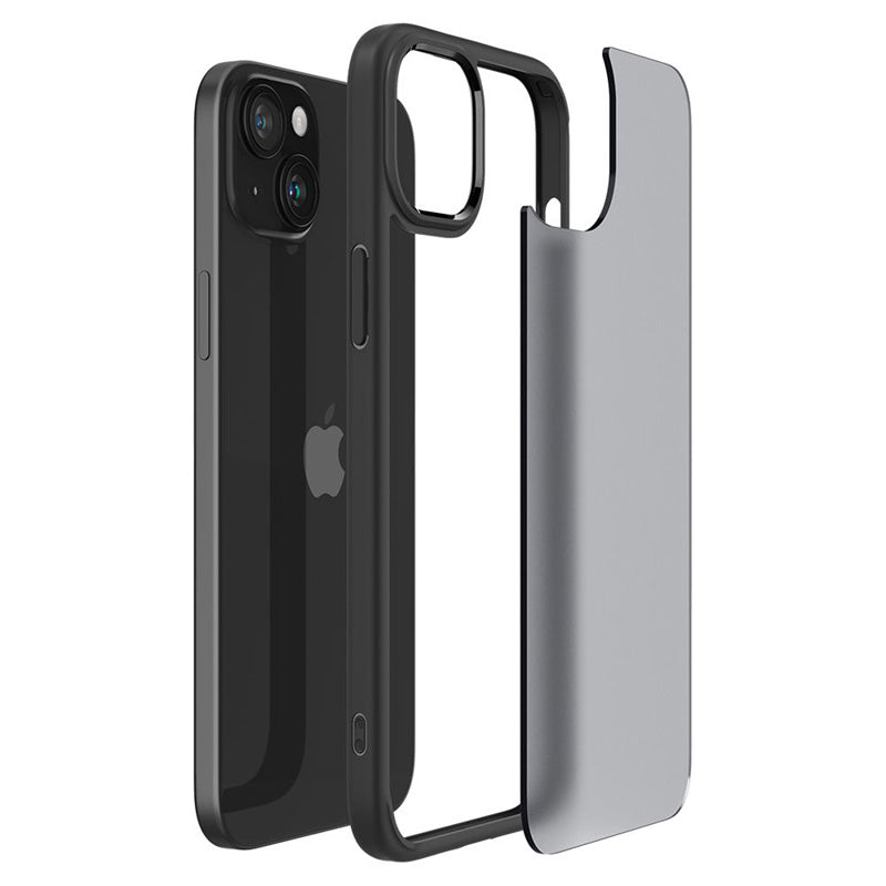 Spigen Ultra Hybrid - Hülle für iPhone 15 (Frost Black)