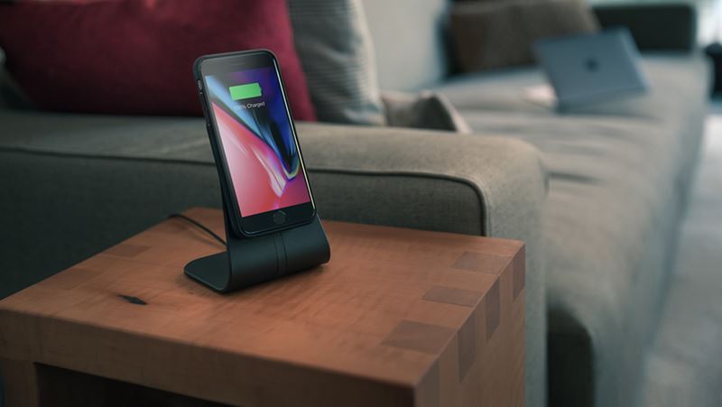 XVIDA Fast Charging Desk Stand - Inductieve oplader voor Samsung Quick Charge 2.0 (zwart)