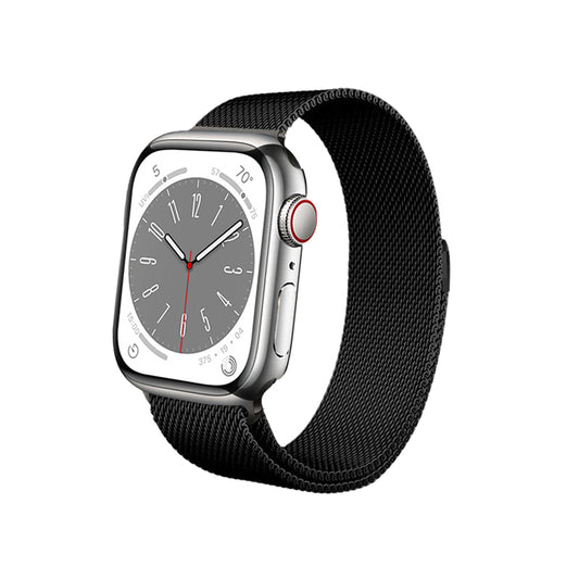 Crong Milano staal voor Apple Watch 38/40/41 mm (zwart)