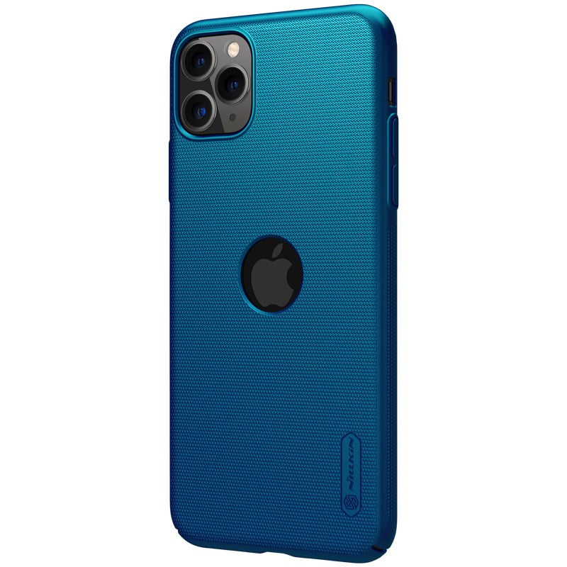 Nillkin Super Frosted Shield - Case for Apple iPhone 11 Pro Max z wyciêciem na logo (Peacock Blue)