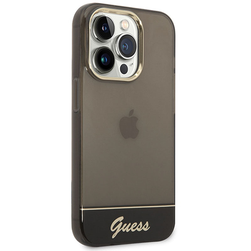 Guess Translucent - Hoesje voor iPhone 14 Pro Max (zwart)