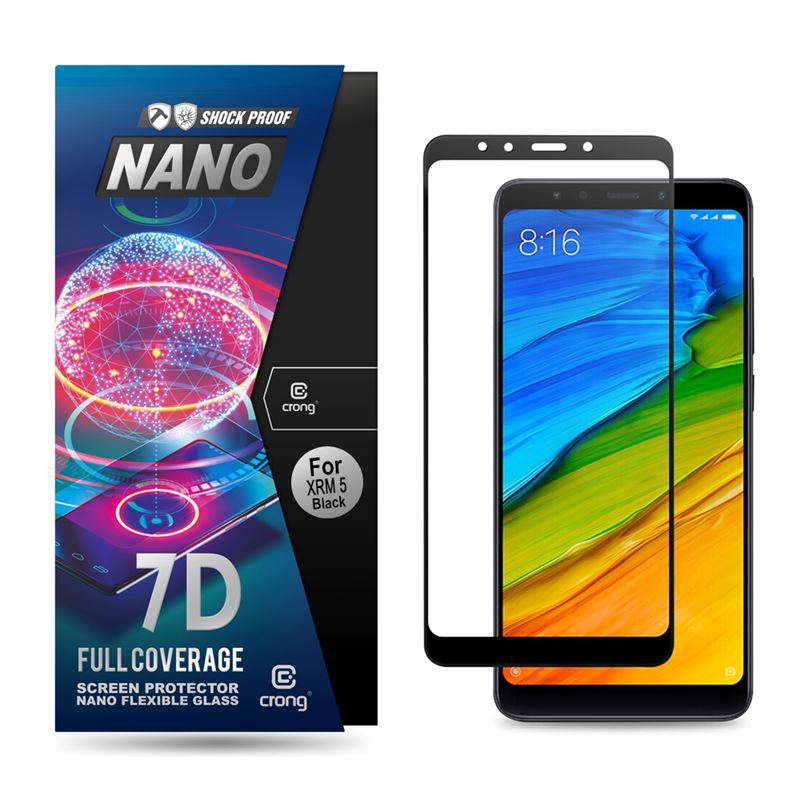 Crong 7D Nano Flexible Glass  Full Coverage Hybrid Screen Protector 9H Xiaomi Redmi 5