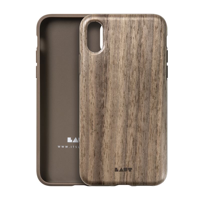 Laut PINNACLE - Case for iPhone XR with natural wood (Walnut)