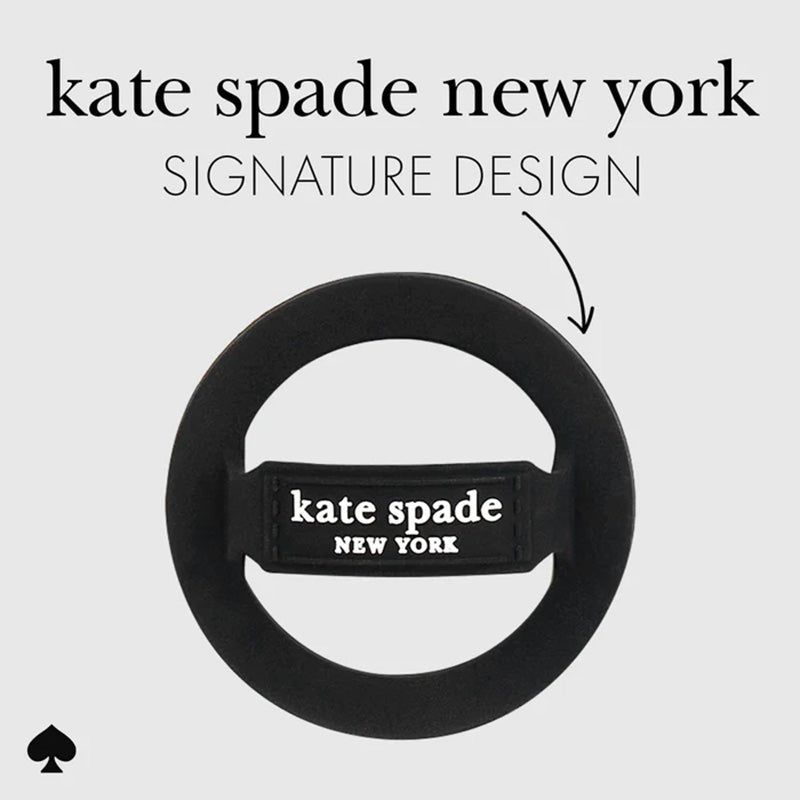 Kate Spade New York Magnetischer Schlaufengriff – MagSafe Fingerhalter (Schwarz)