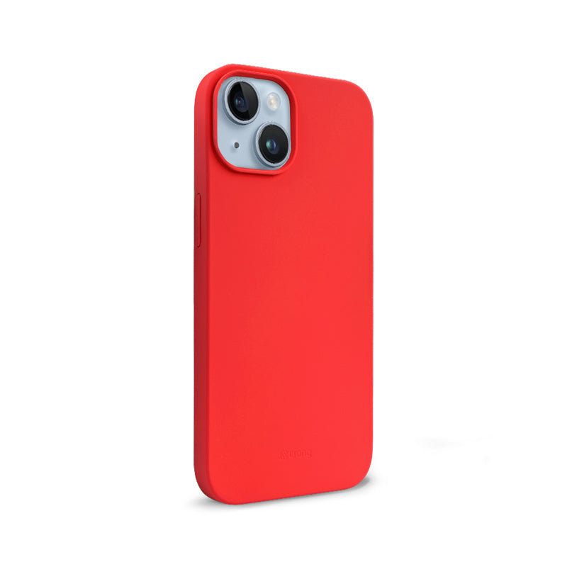 Crong Color Cover Liquid Silicone Case for iPhone 14 / 13 (Red)